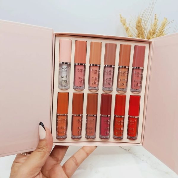 Dragon Ranee 12-color Matte Lip Gloss Set – Long-lasting Waterproof Lip Gloss Set, High-pigment Liquid Lipstick Collection – Smooth Velvet Finish – Perfect For Daily Wear, Gifting & Professional Use